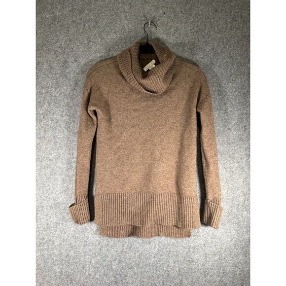 Rachel Zoe Sweater Women XS‎ Brown Turtleneck Cashmere Pullover Oversized - Picture 1 of 7